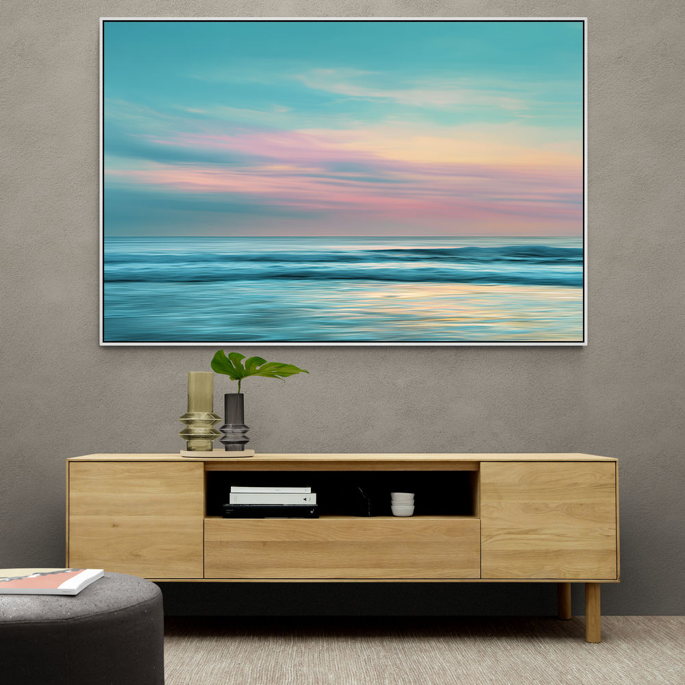 A calming serene seascape with soft pastel colors 5 A calming serene seascape with soft pastel colors 5