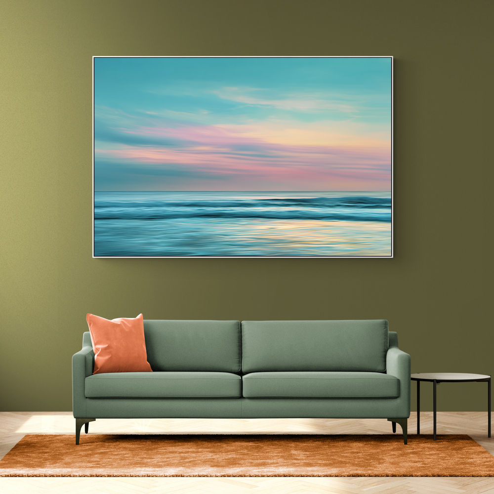 A calming serene seascape with soft pastel colors 5 A calming serene seascape with soft pastel colors 5