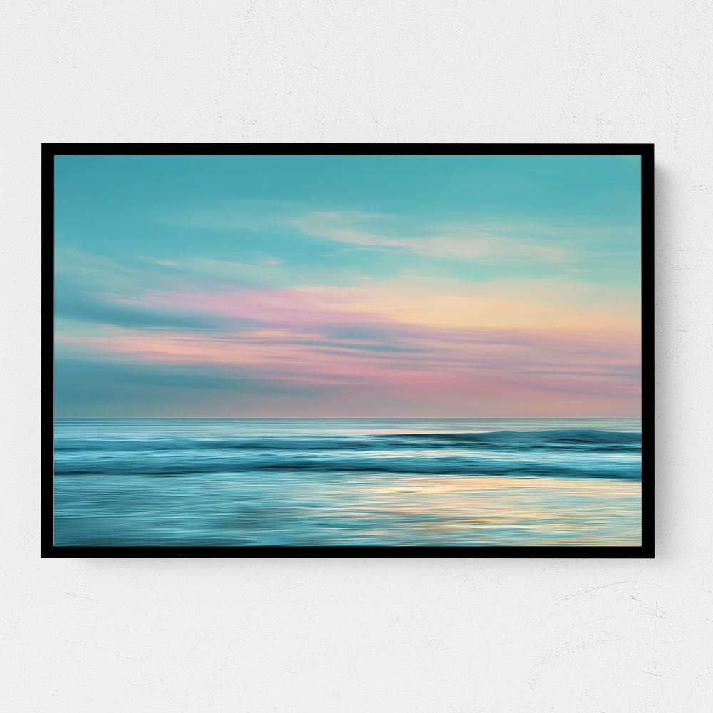 A calming serene seascape with soft pastel colors 5 A calming serene seascape with soft pastel colors 5