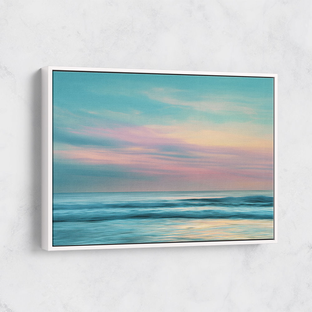A calming serene seascape with soft pastel colors 5 A calming serene seascape with soft pastel colors 5