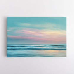 A calming serene seascape with soft pastel colors 7
