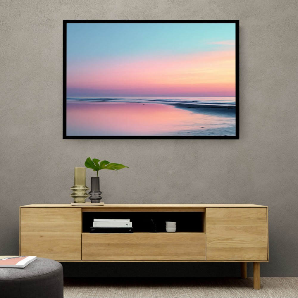 A calming serene seascape with soft pastel colors 11 A calming serene seascape with soft pastel colors 11
