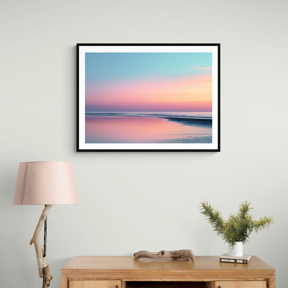 A calming serene seascape with soft pastel colors 11 A calming serene seascape with soft pastel colors 11