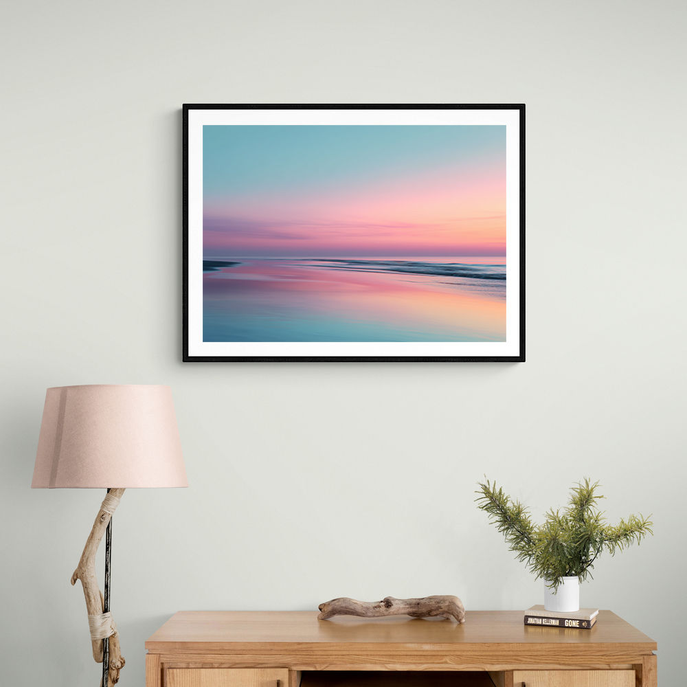 A calming serene seascape with soft pastel colors 13 A calming serene seascape with soft pastel colors 13