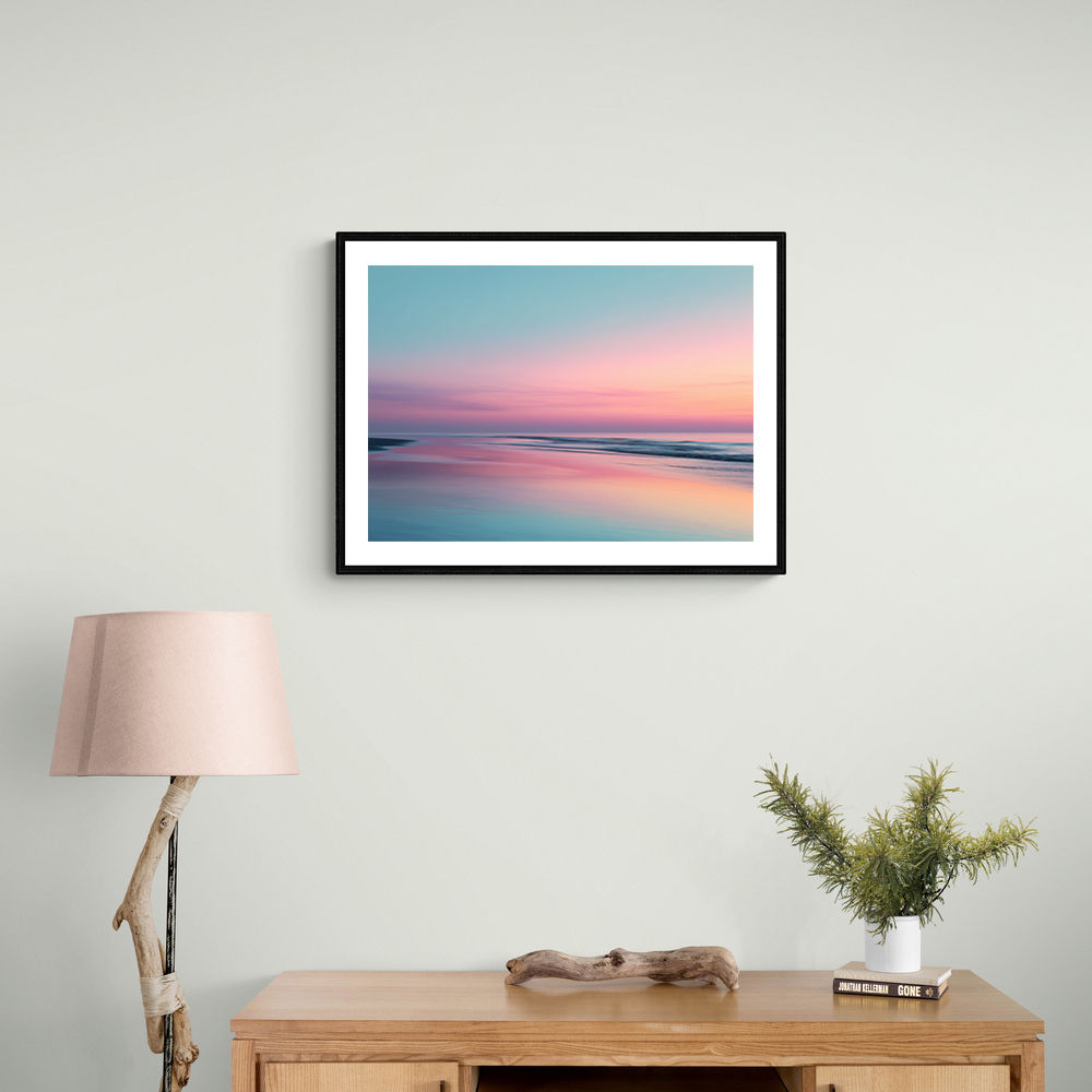 A calming serene seascape with soft pastel colors 13 A calming serene seascape with soft pastel colors 13