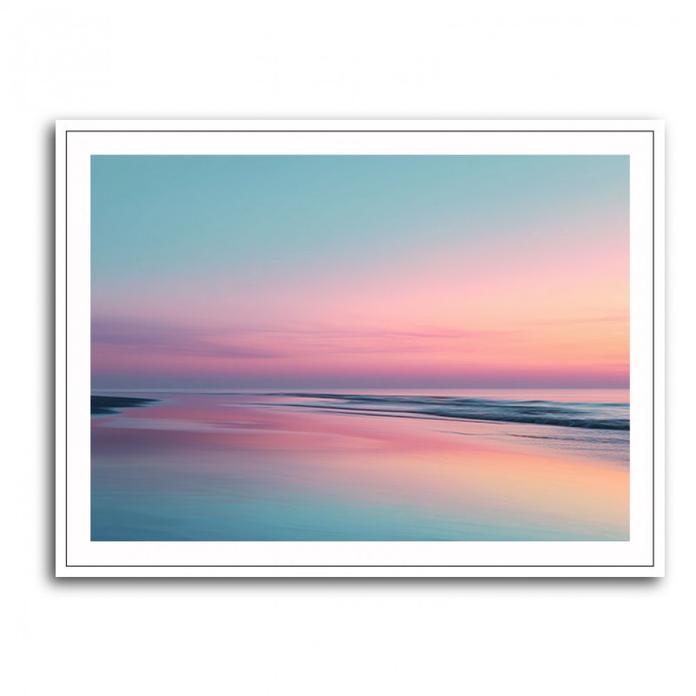 A calming serene seascape with soft pastel colors 13 A calming serene seascape with soft pastel colors 13