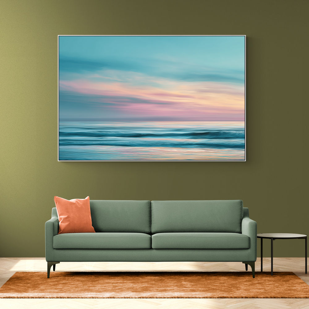 A calming serene seascape with soft pastel colors 15 A calming serene seascape with soft pastel colors 15