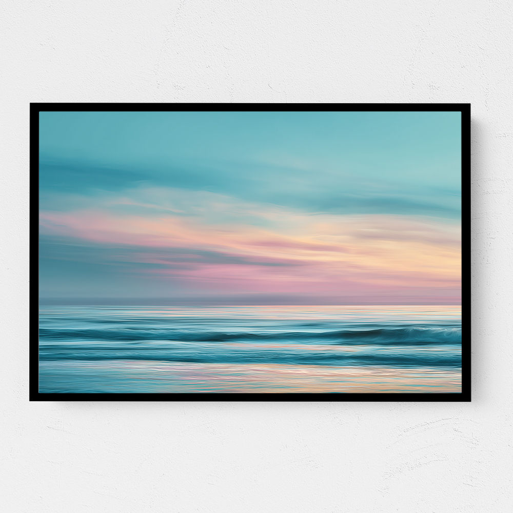A calming serene seascape with soft pastel colors 15 A calming serene seascape with soft pastel colors 15