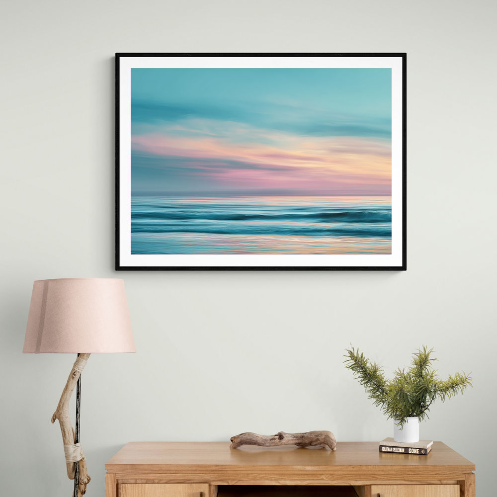 A calming serene seascape with soft pastel colors 15 A calming serene seascape with soft pastel colors 15