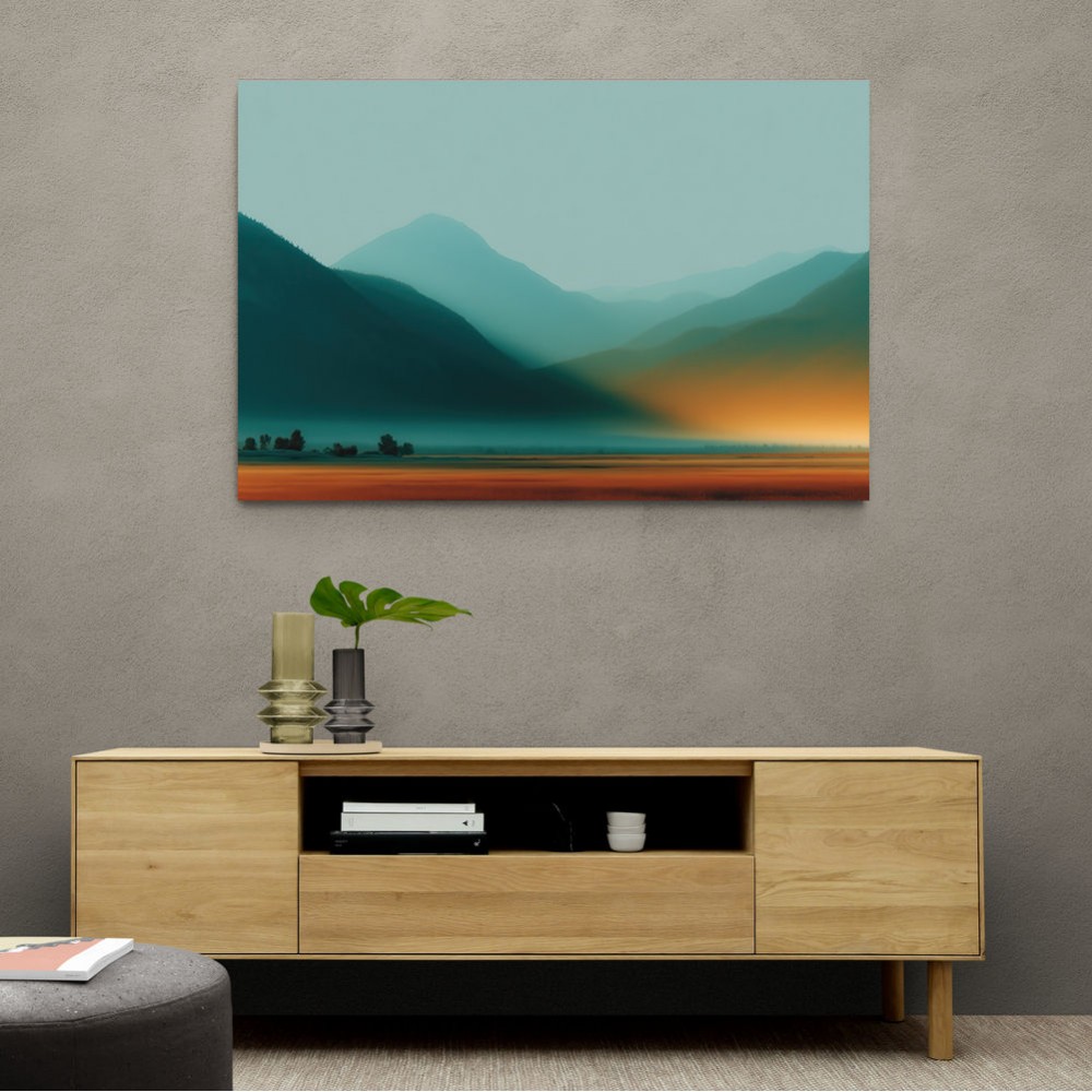 Mountain Landscape Abstract Mountain Landscape Abstract