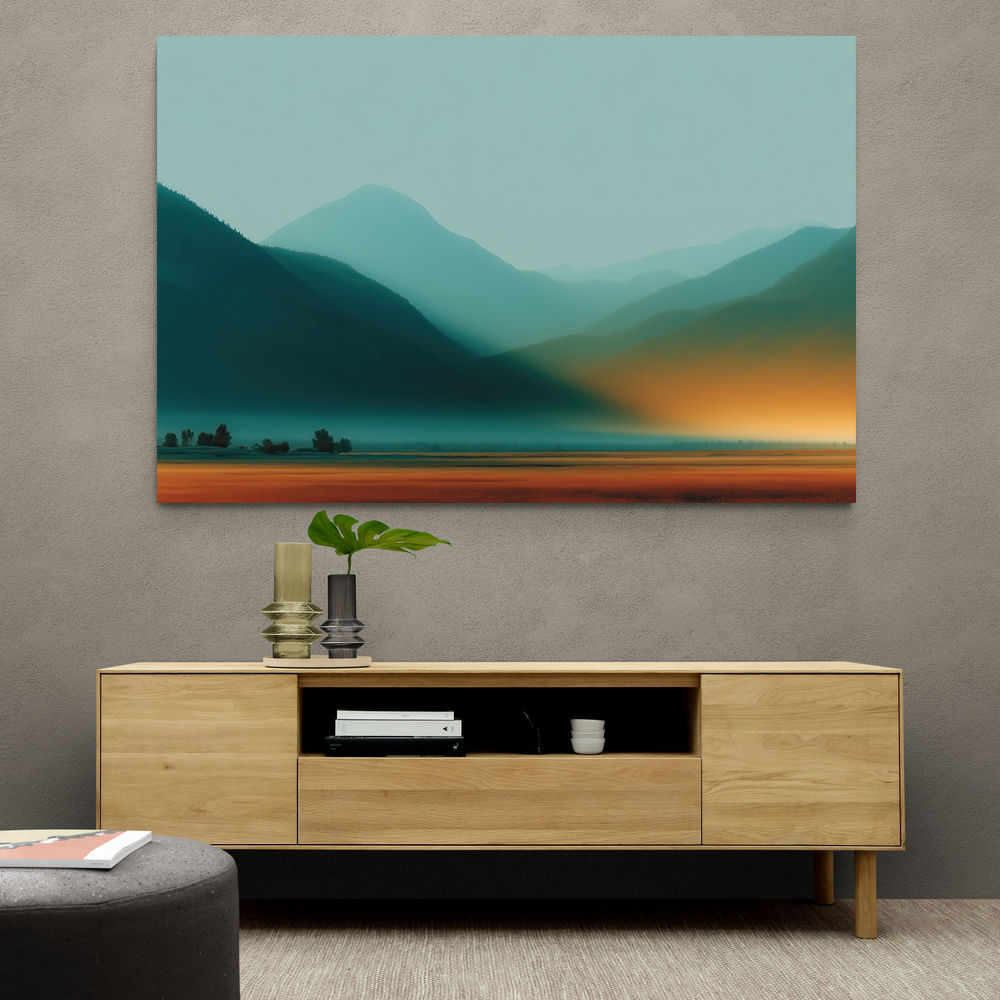 Mountain Landscape Abstract Mountain Landscape Abstract