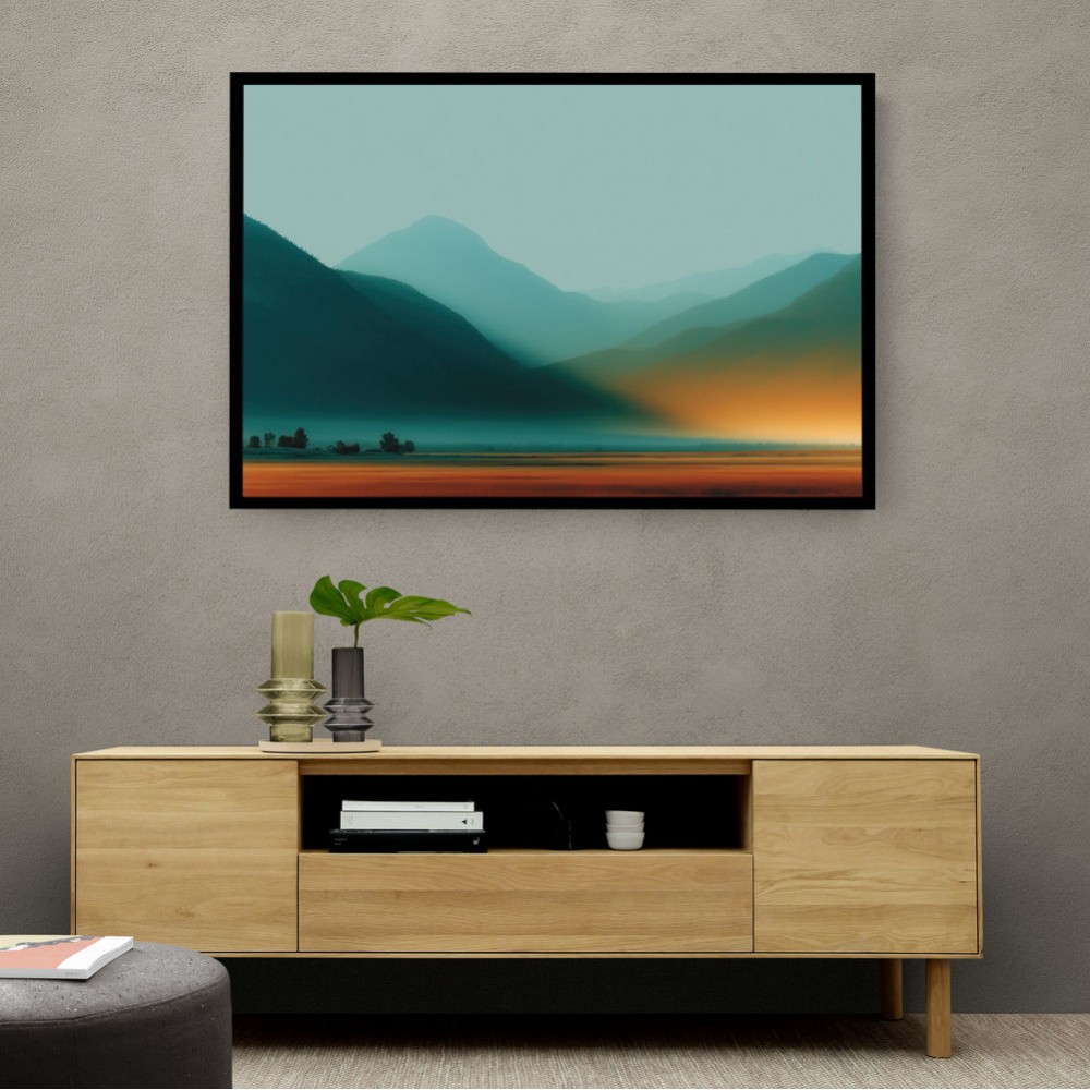 Mountain Landscape Abstract Mountain Landscape Abstract