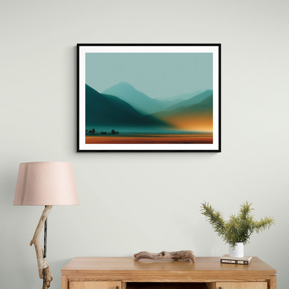 Mountain Landscape Abstract Mountain Landscape Abstract
