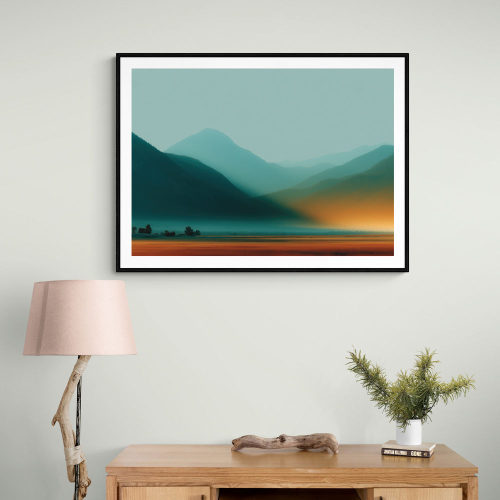 Mountain Landscape Abstract Mountain Landscape Abstract