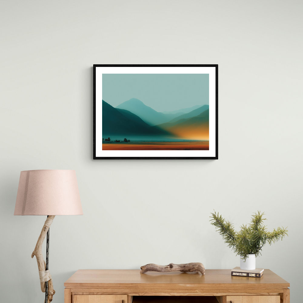 Mountain Landscape Abstract Mountain Landscape Abstract