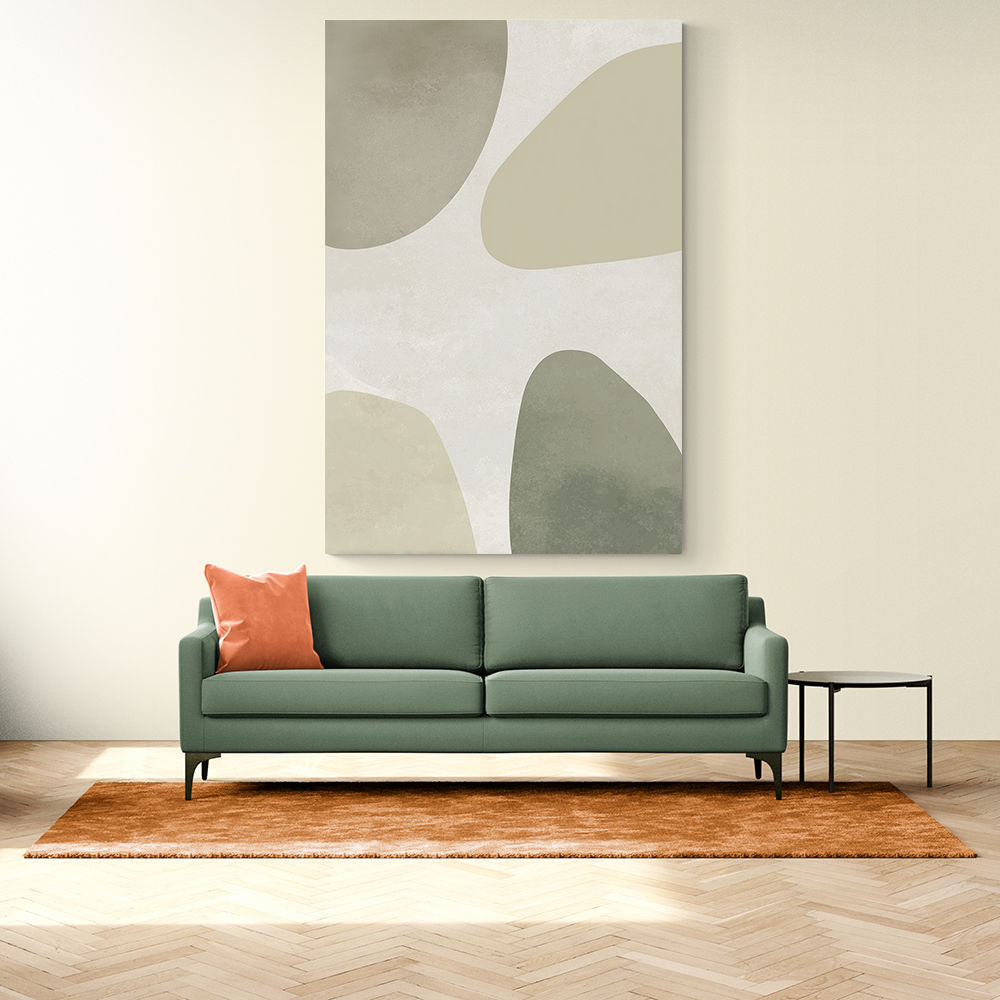 Minimalist Abstract Art Featuring Soft Pebble-Like 56