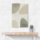Minimalist Abstract Art Featuring Soft Pebble-Like 56