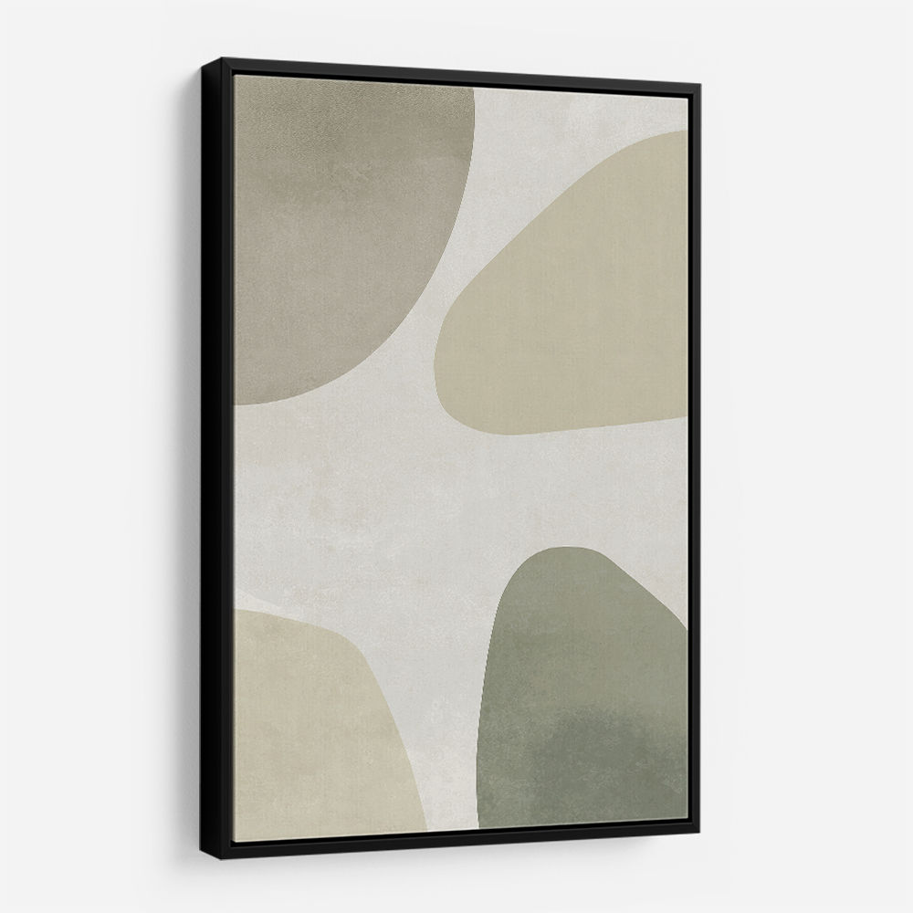 Minimalist Abstract Art Featuring Soft Pebble-Like 56