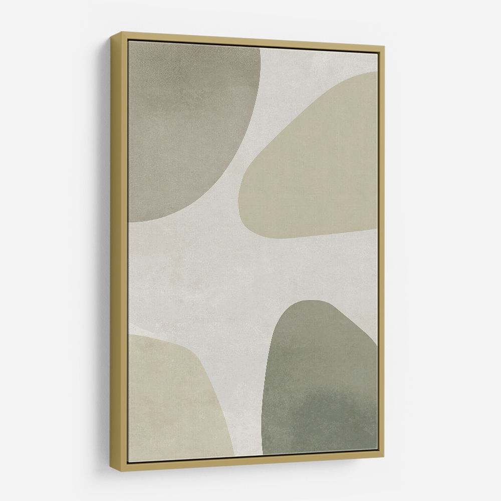 Minimalist Abstract Art Featuring Soft Pebble-Like 56