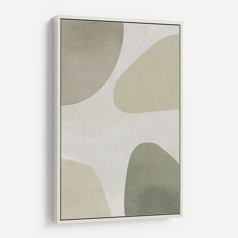 Minimalist Abstract Art Featuring Soft Pebble-Like 56