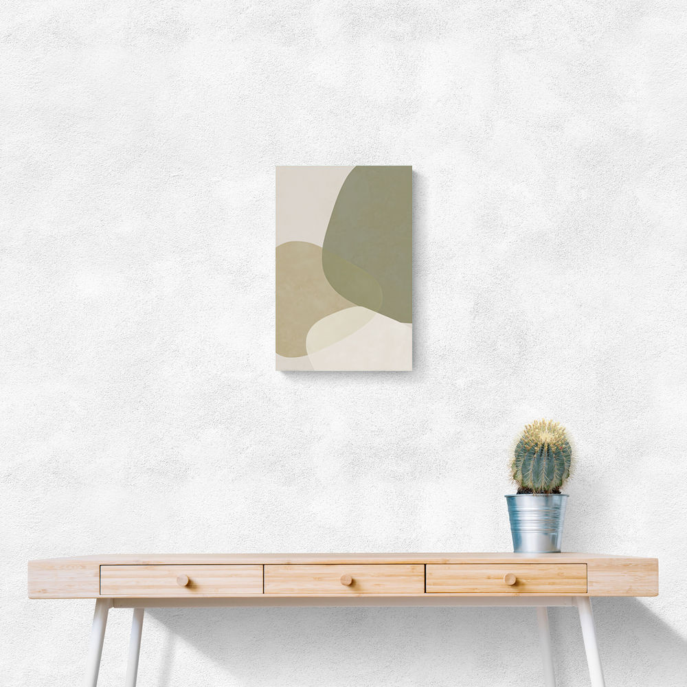 Minimalist Abstract Art Featuring Soft Pebble-Like 57