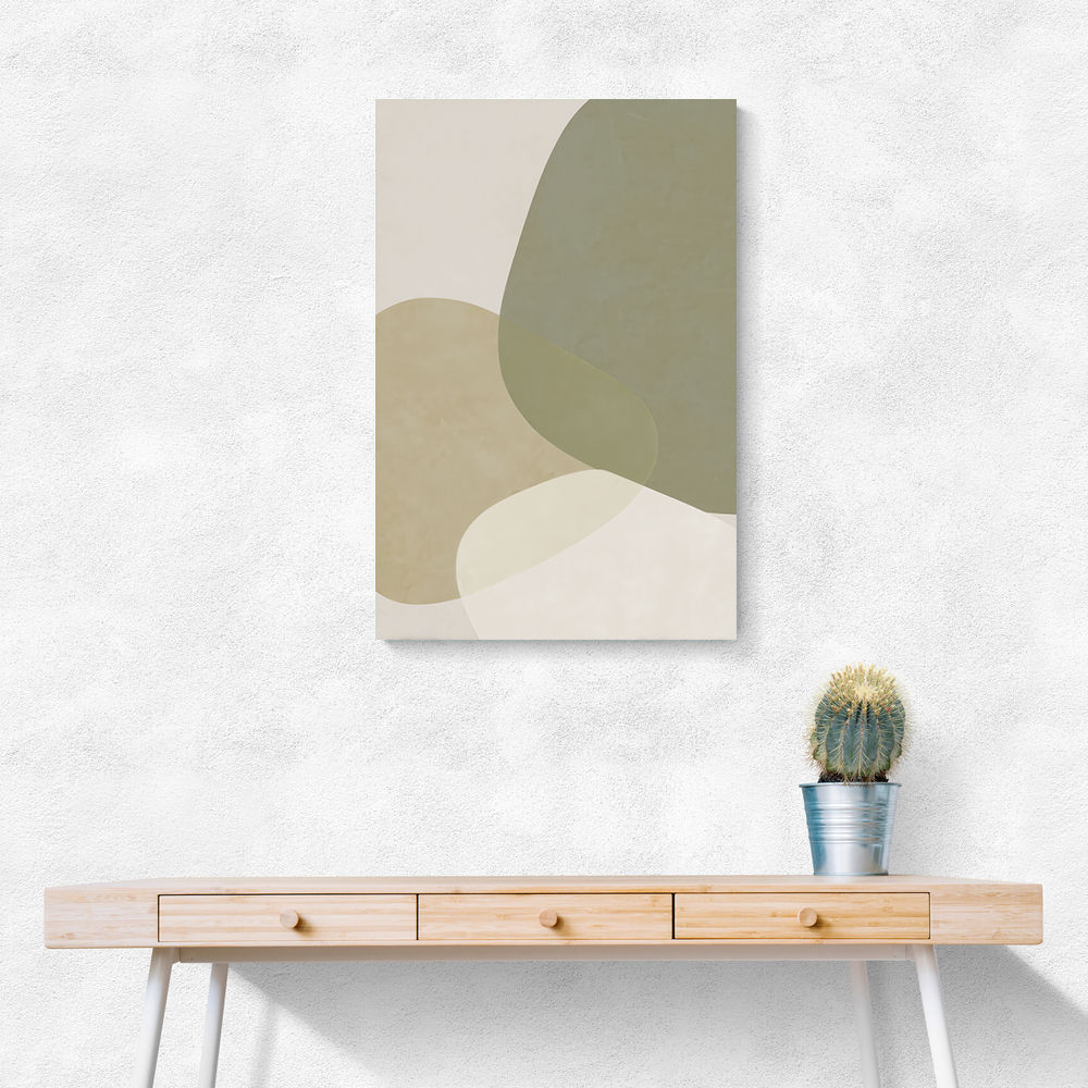 Minimalist Abstract Art Featuring Soft Pebble-Like 57