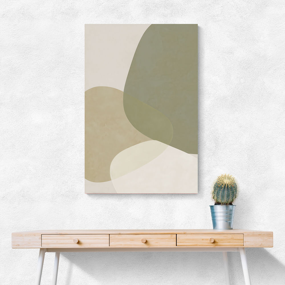 Minimalist Abstract Art Featuring Soft Pebble-Like 57
