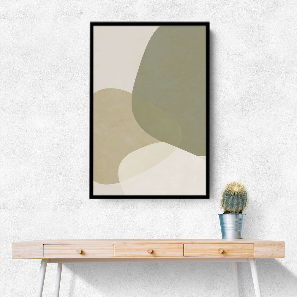 Minimalist Abstract Art Featuring Soft Pebble-Like 57