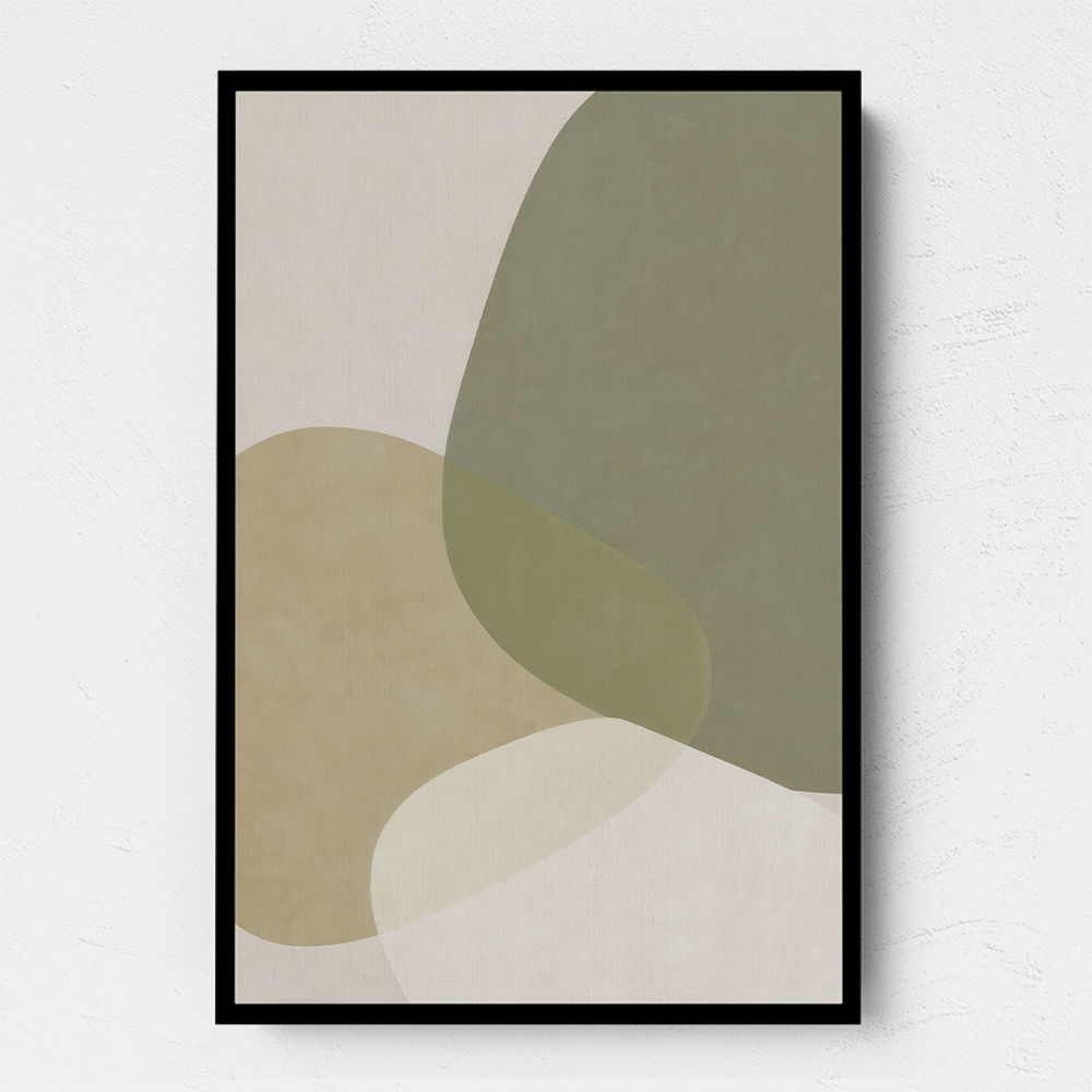 Minimalist Abstract Art Featuring Soft Pebble-Like 57