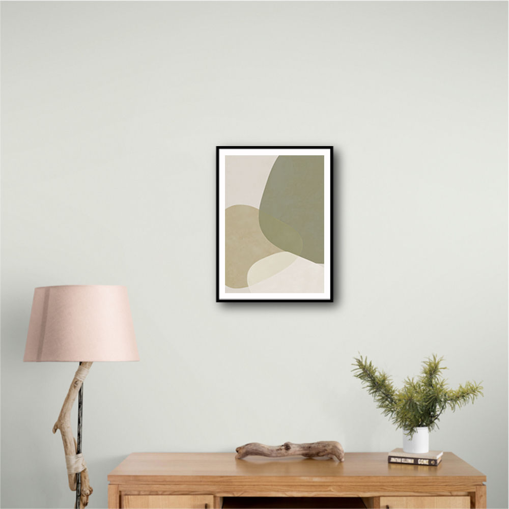Minimalist Abstract Art Featuring Soft Pebble-Like 57