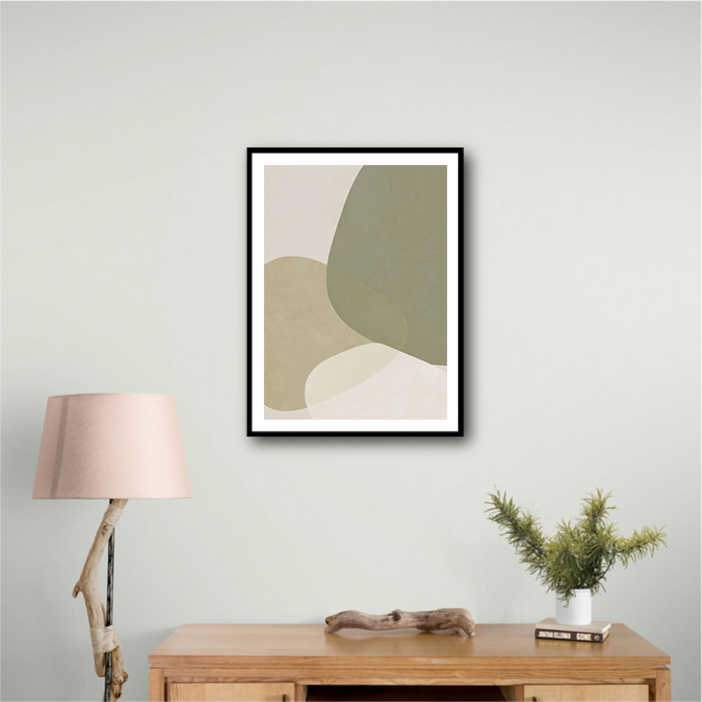 Minimalist Abstract Art Featuring Soft Pebble-Like 57