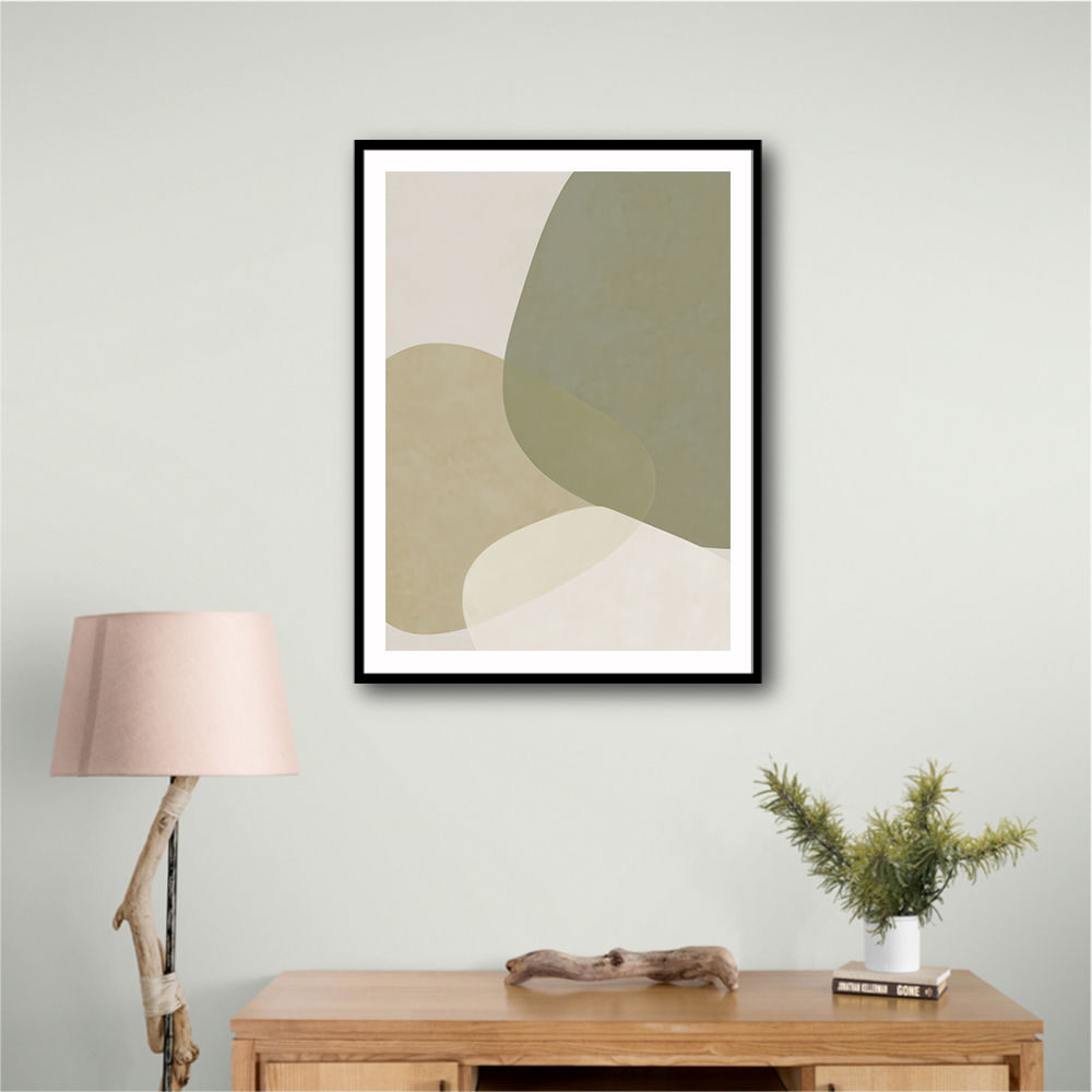 Minimalist Abstract Art Featuring Soft Pebble-Like 57