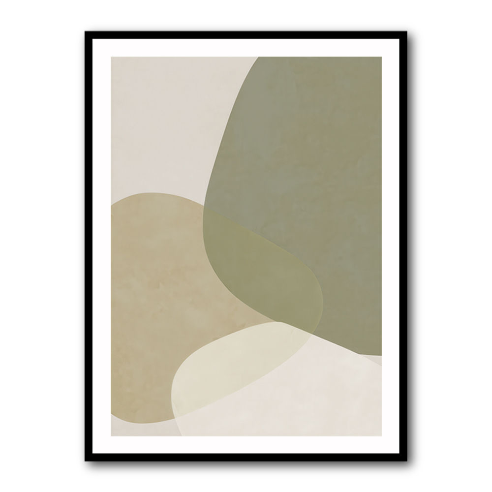Minimalist Abstract Art Featuring Soft Pebble-Like 57