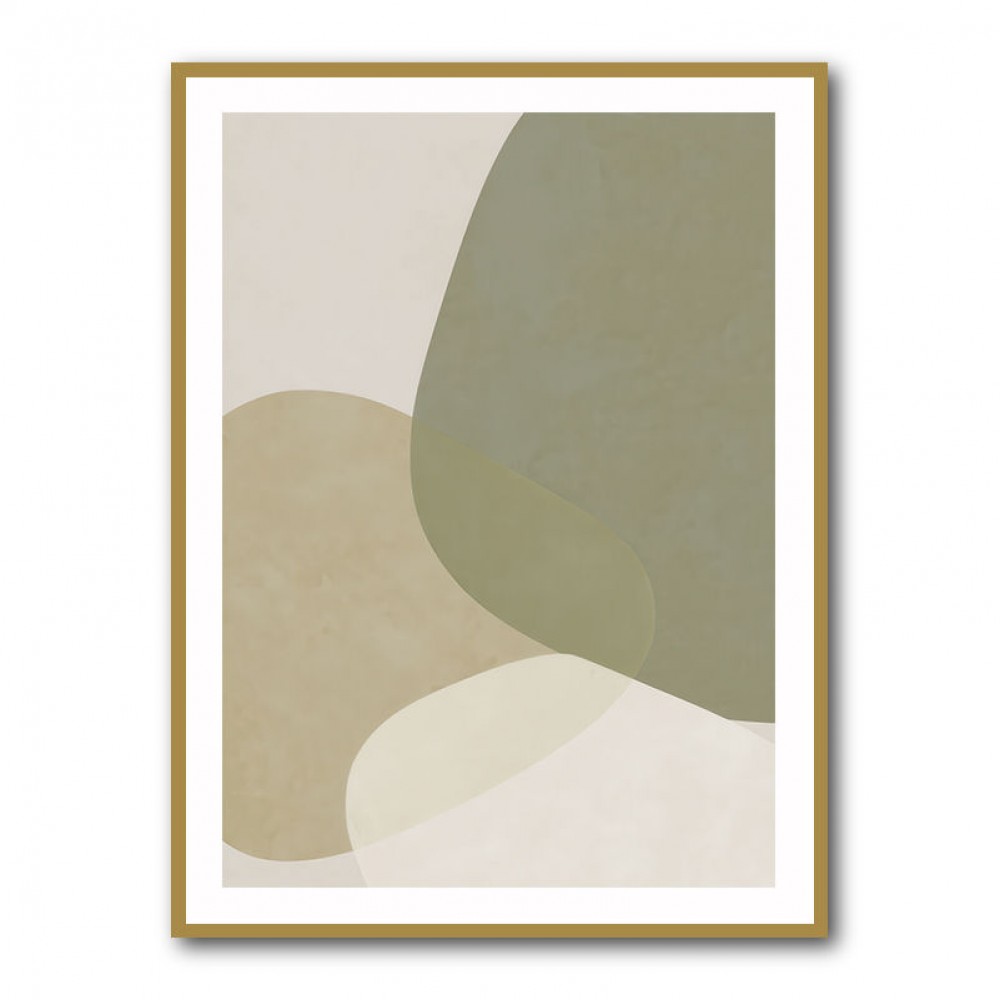 Minimalist Abstract Art Featuring Soft Pebble-Like 57