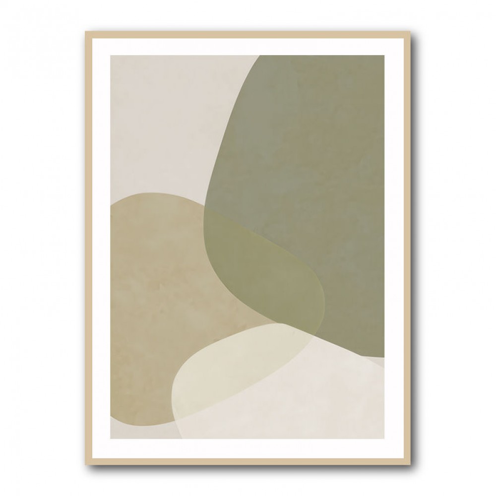 Minimalist Abstract Art Featuring Soft Pebble-Like 57
