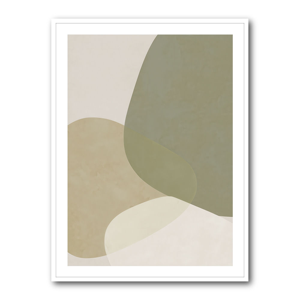 Minimalist Abstract Art Featuring Soft Pebble-Like 57