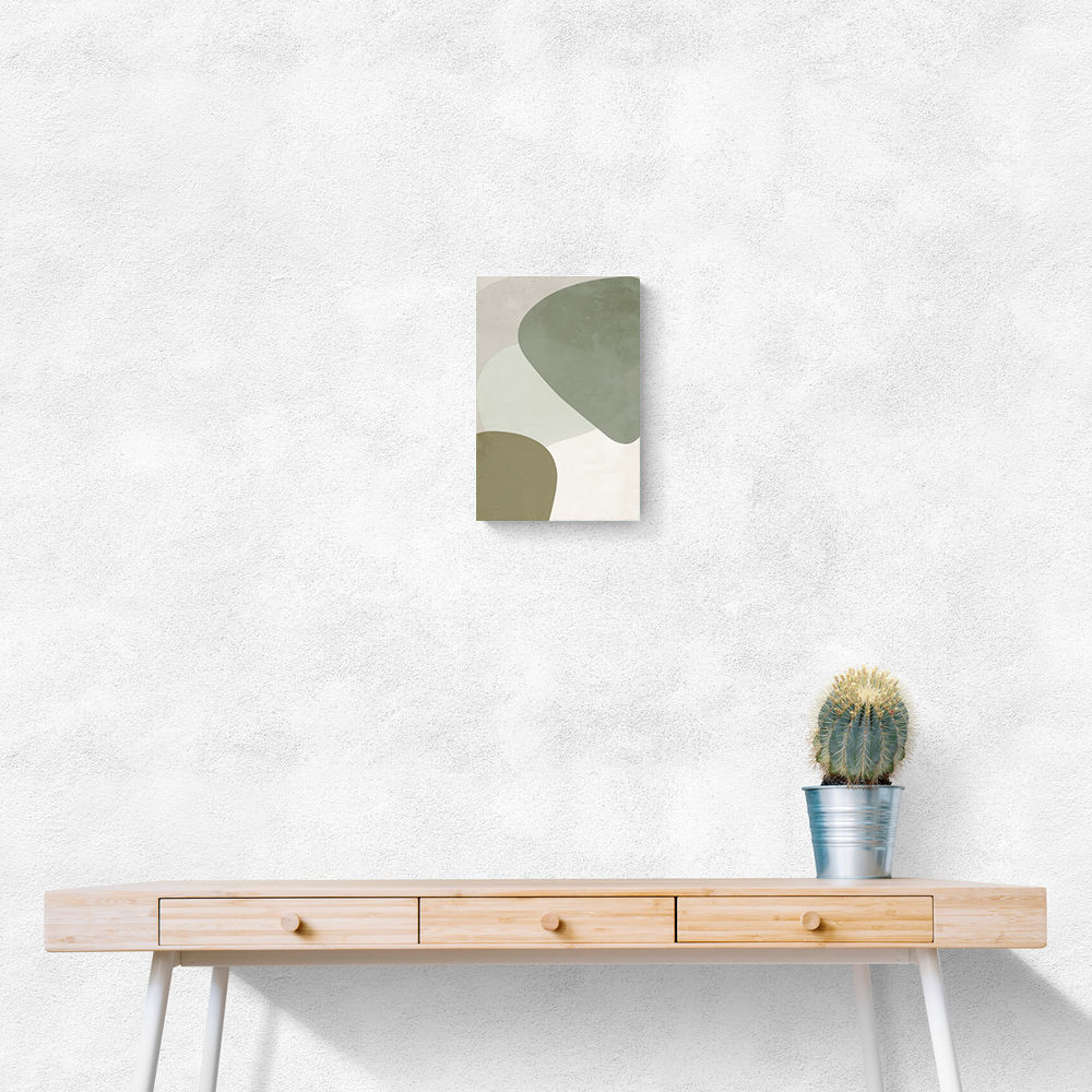Minimalist Abstract Art Featuring Soft Pebble-Like 58