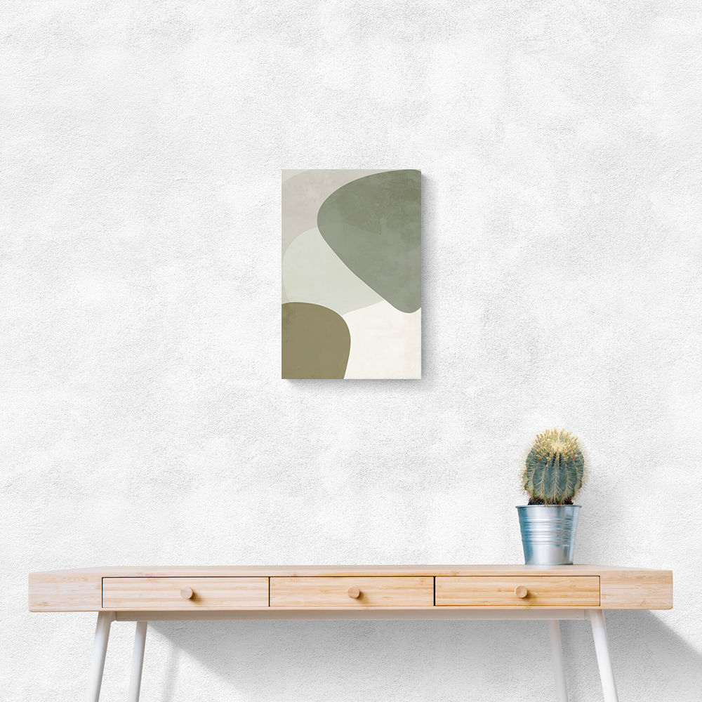 Minimalist Abstract Art Featuring Soft Pebble-Like 58