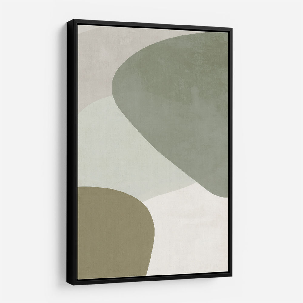 Minimalist Abstract Art Featuring Soft Pebble-Like 58