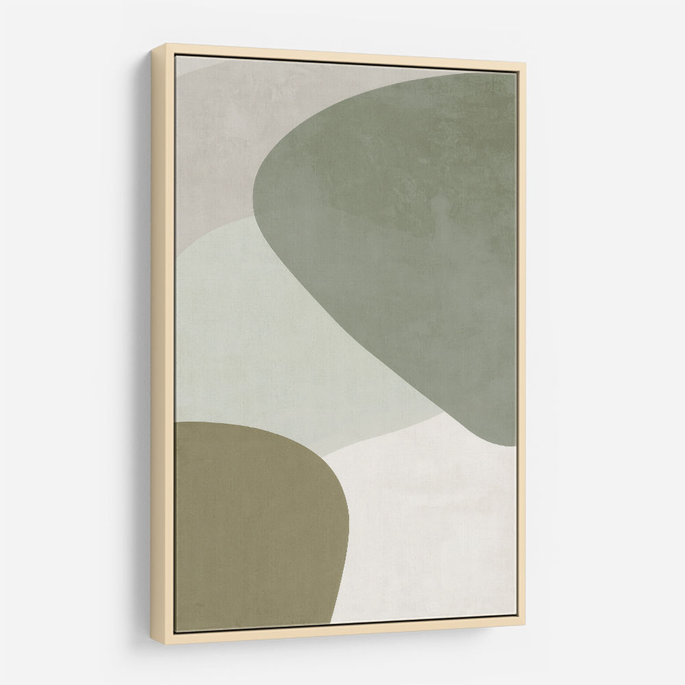 Minimalist Abstract Art Featuring Soft Pebble-Like 58