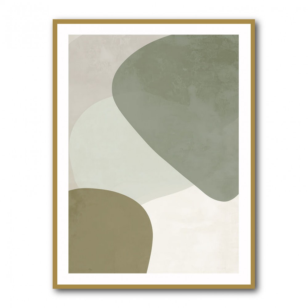 Minimalist Abstract Art Featuring Soft Pebble-Like 58