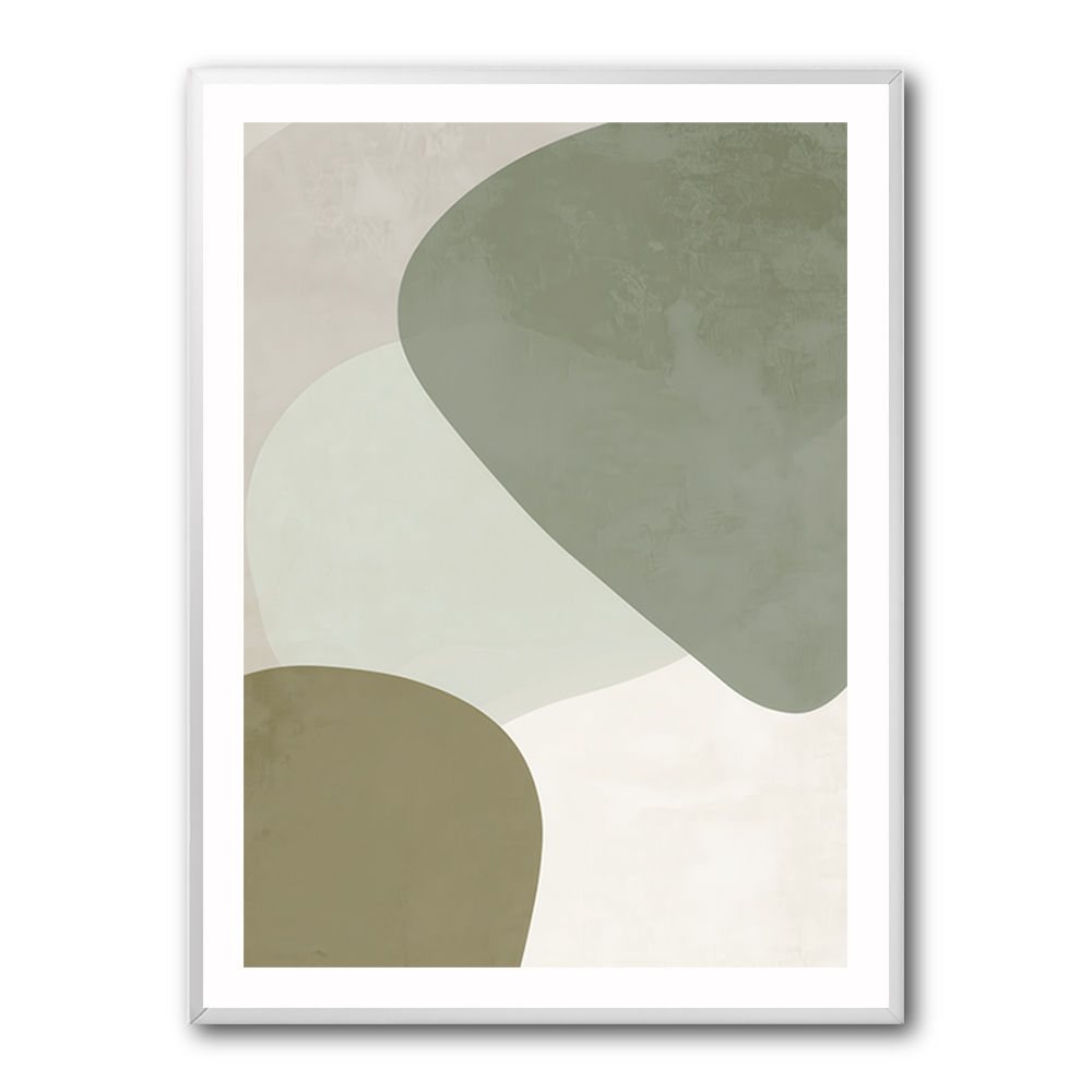 Minimalist Abstract Art Featuring Soft Pebble-Like 58