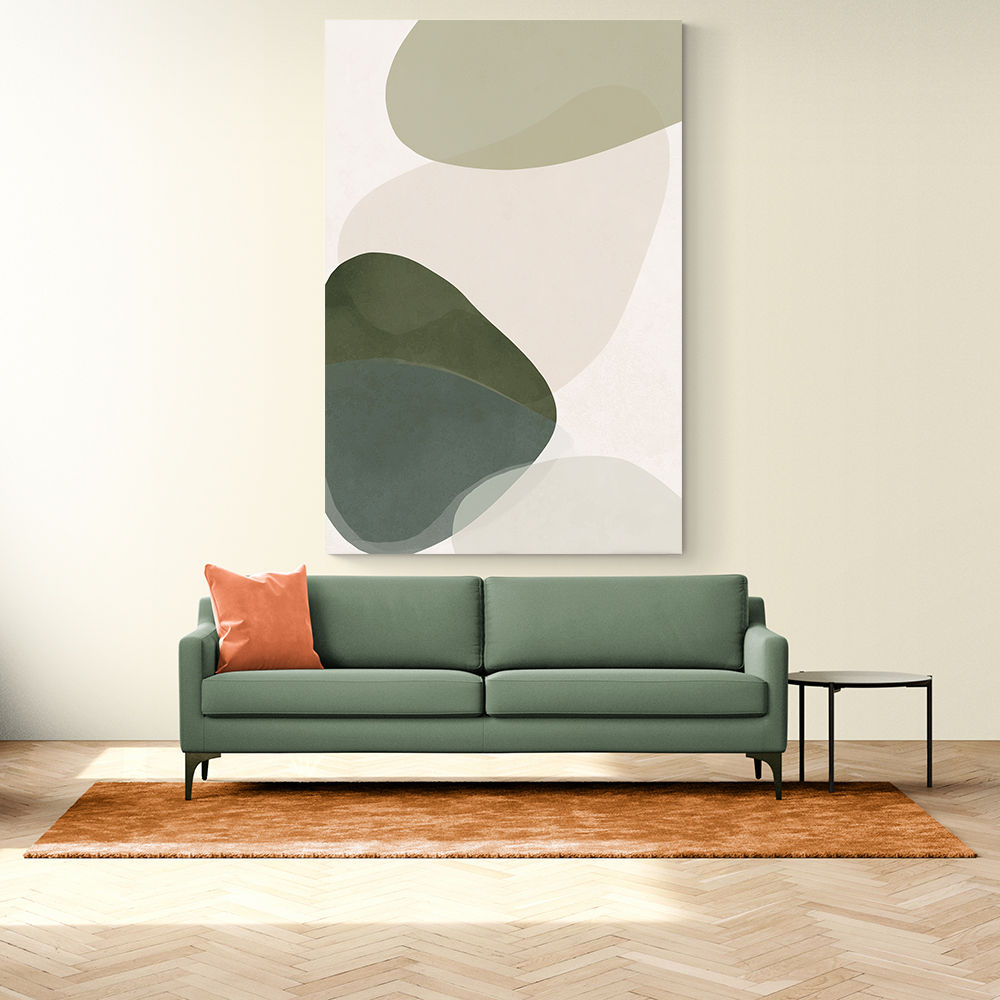 Minimalist Abstract Art Featuring Soft Pebble-Like 59