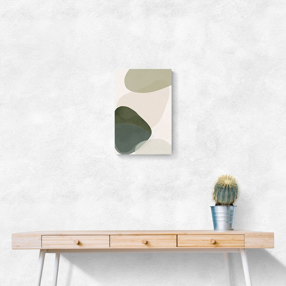 Minimalist Abstract Art Featuring Soft Pebble-Like 59