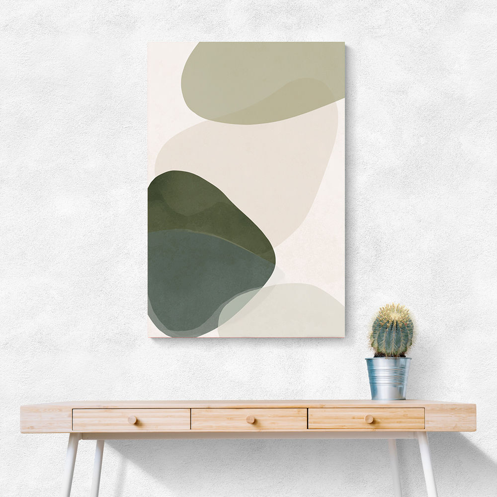 Minimalist Abstract Art Featuring Soft Pebble-Like 59