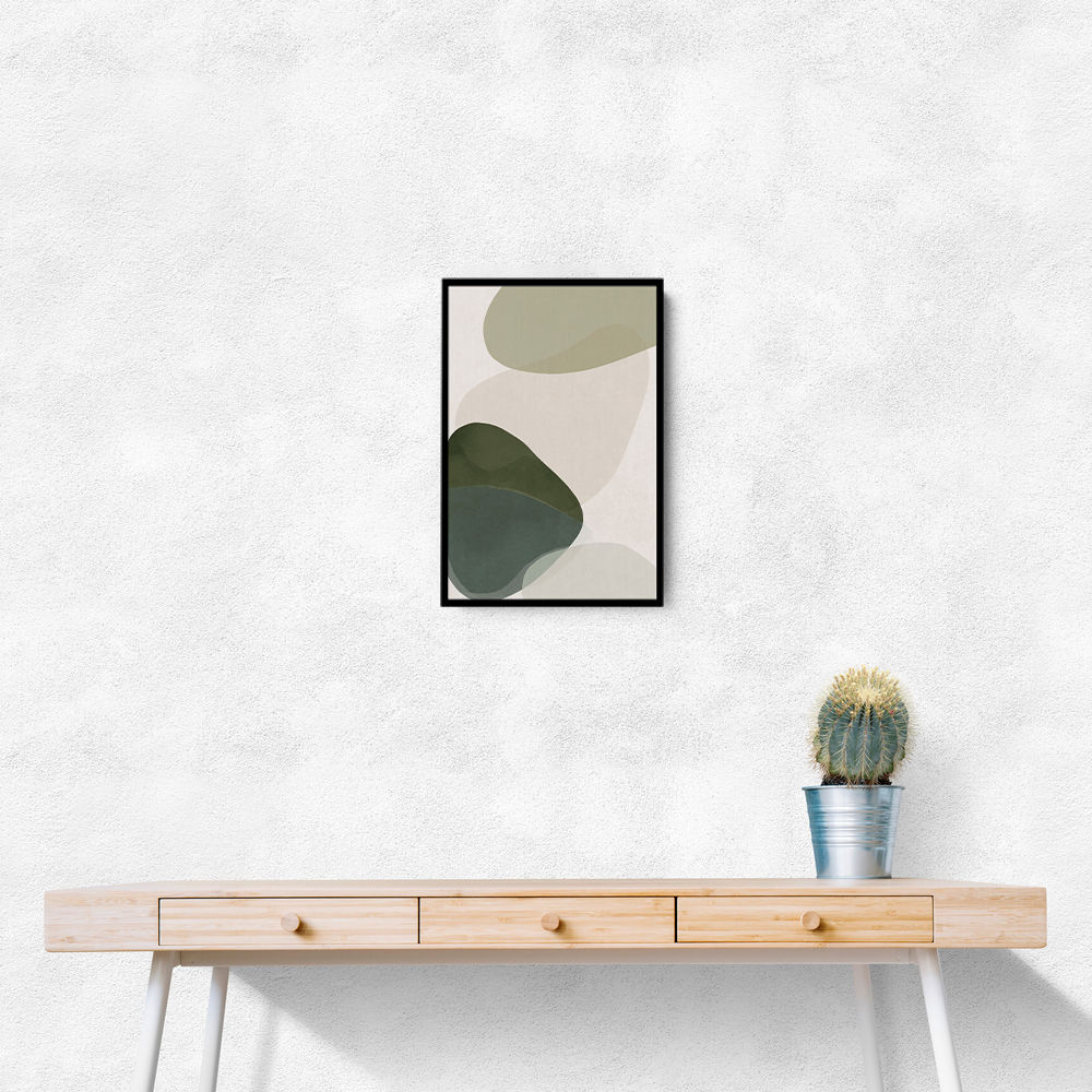 Minimalist Abstract Art Featuring Soft Pebble-Like 59