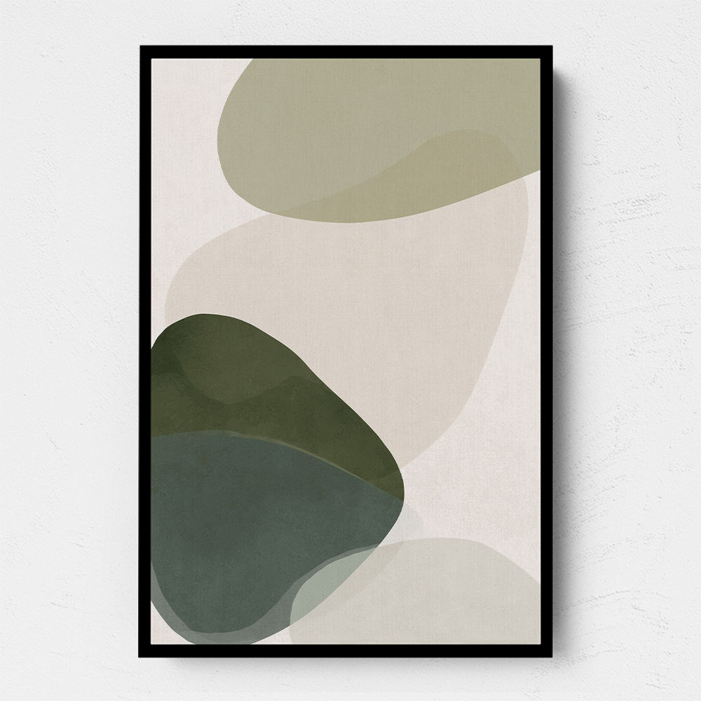 Minimalist Abstract Art Featuring Soft Pebble-Like 59