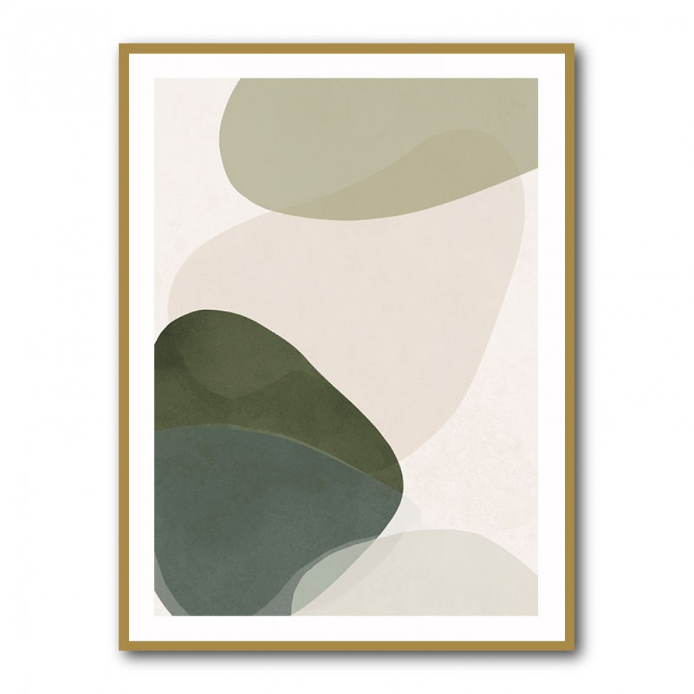 Minimalist Abstract Art Featuring Soft Pebble-Like 59
