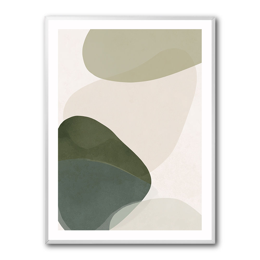 Minimalist Abstract Art Featuring Soft Pebble-Like 59