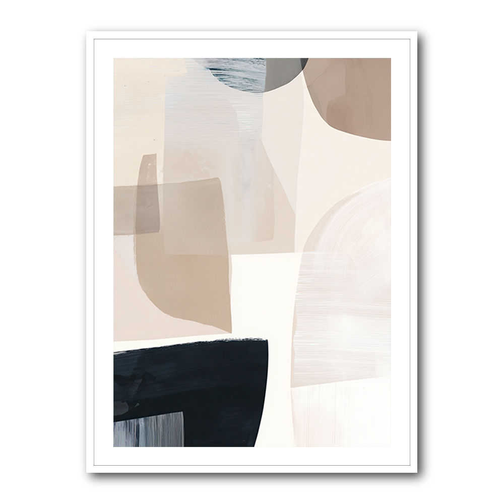 Minimalist Abstract Collage With Overlapping Organic Shapes 13 Minimalist Abstract Collage With Overlapping Organic Shapes 13